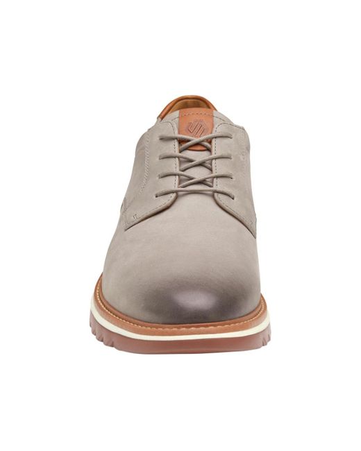 Johnston & Murphy White Braydon Plain Toe Hybrid Dress Oxford Shoes for men