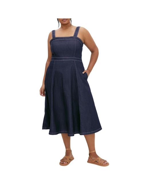 City Chic Blue Plus Size Averie Dress