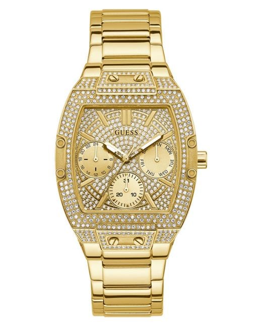 Guess Gold-tone Stainless Steel Bracelet Watch 38mm in Gold Tone ...