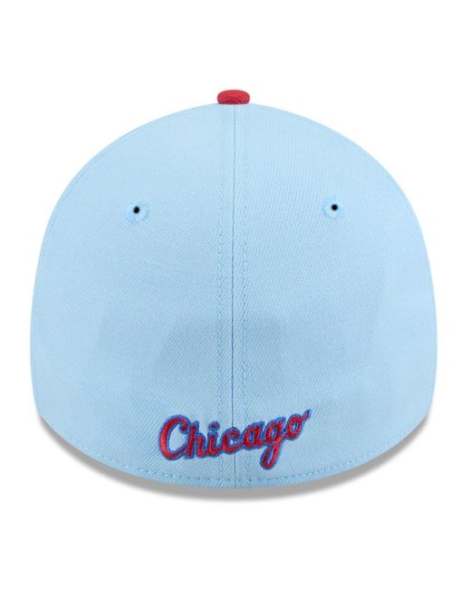 KTZ Light Blue/red Chicago White Sox 2025 Fourth Of July 39thirty Flex Hat for men