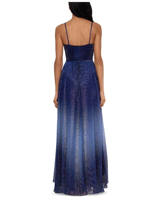 betsy and adam metallic gown