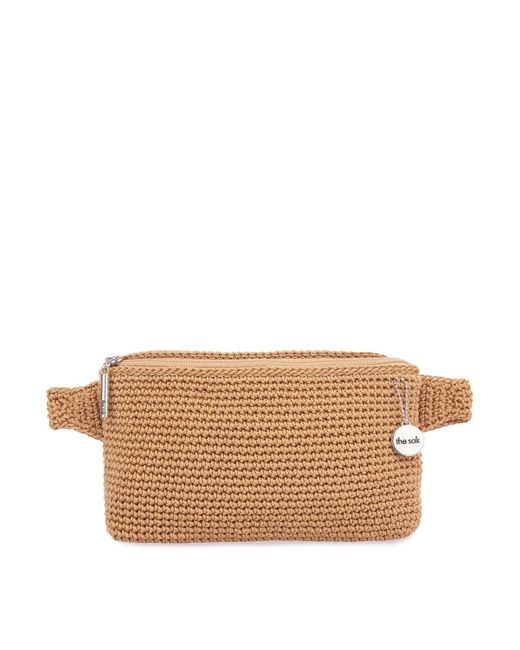 The Sak Natural Caraway Crochet Small Belt Bag