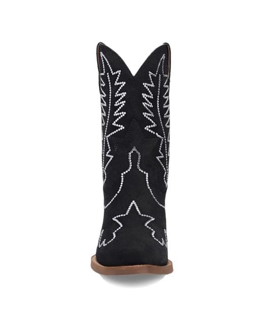 Dingo Black Tiny Pony Suede Leather Bootie