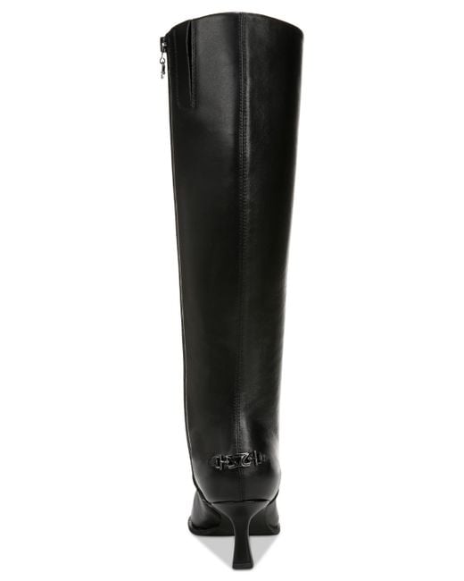 Circus by Sam Edelman Black Yulia Kitten Heel Dress Boots Regular Wide Calf