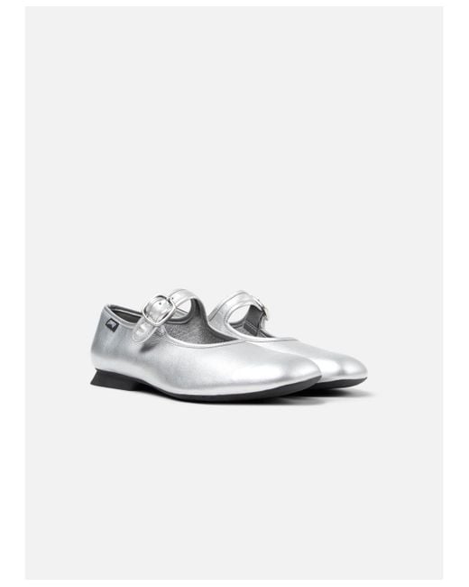 Camper White Casi Myra Leather Mary Jane