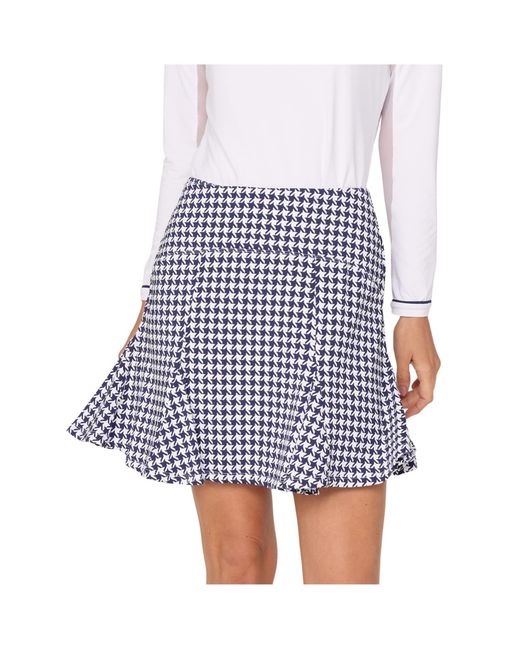 G Lifestyle Clothing Women's White Godet Skort