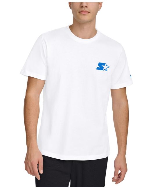 Starter White Sunset Beach Regular-fit Logo Graphic T-shirt for men