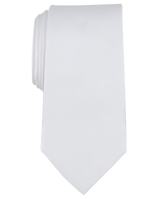 Michael Kors White Sapphire Solid Tie for men