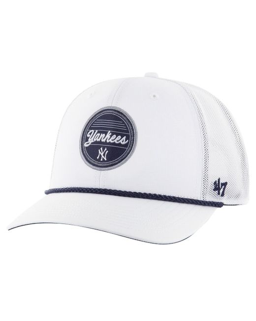 '47 White New York Yankees Fairway Trucker Adjustable Hat for men