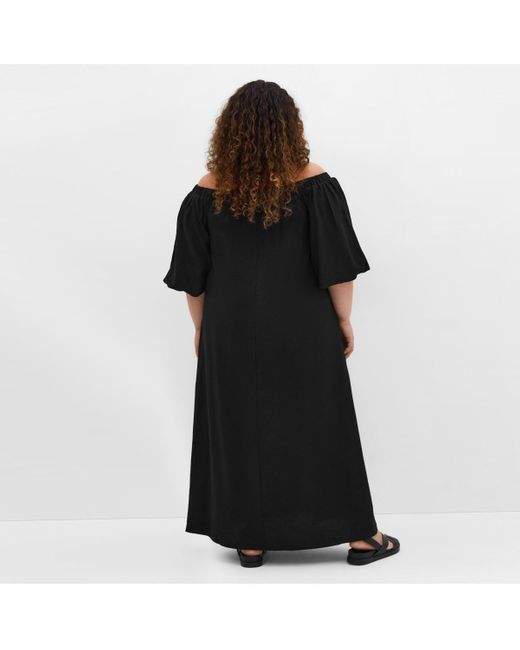 City Chic Black Plus Size Layla Maxi Dress