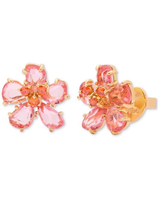 Kate Spade Pink Paradise Flower Stud Earrings
