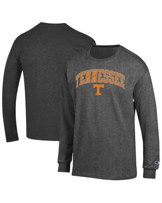 Champion Gray  Tennessee Volunteers Arch Over Logo Long Sleeve T-shirt for men
