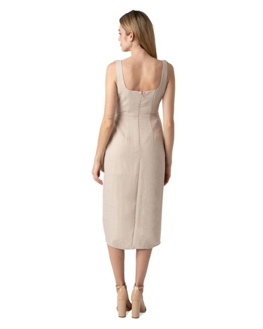 Sam Edelman Natural Side-tie Midi Dress