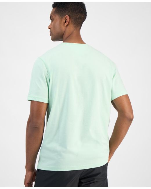 Tommy Hilfiger Green Short Sleeve Crewneck Script Logo T-shirt for men