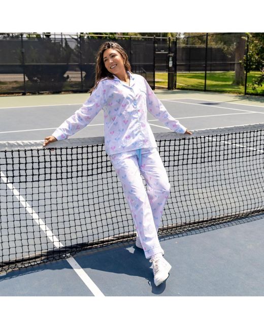 Sant And Abel Blue Tennis Long Pj Set