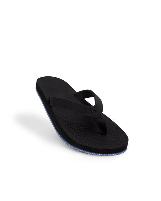 indosole Black Flip Flops Sneaker Sole for men