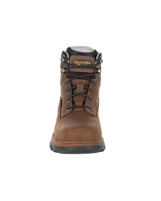 Georgia Boot Brown Eagle One Steel Toe Waterproof Work Boot