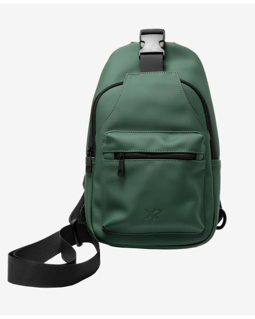 Xray Jeans Green X-ray Pu Sling Backpack for men