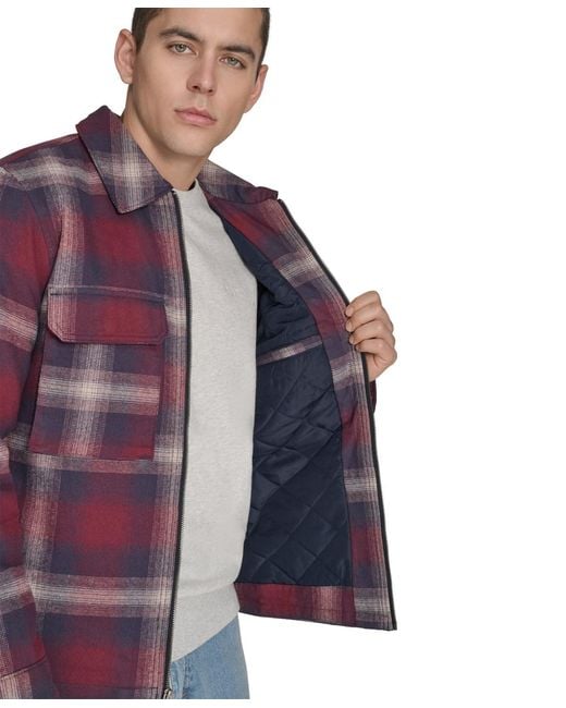 Levi's Purple Two Pocket Shirt Jacket for men
