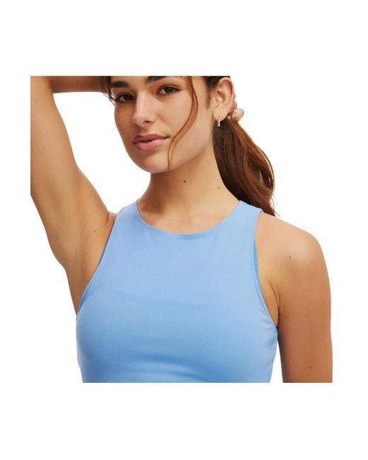 Cotton On Blue Active Ultra Soft Open Back Tank
