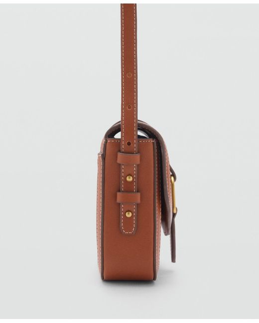Mango Brown Effect Shoulder Bag