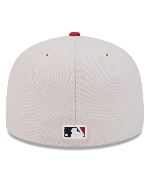 KTZ Pink Red St. Louis Cardinals 2024 Fourth Of July 59fifty Fitted Hat for men