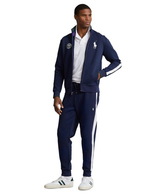 Polo Ralph Lauren Blue Wimbledon Ballperson jogger Pants for men