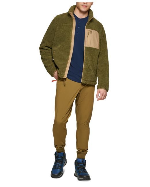 BASS OUTDOOR Green Highline Trail Full-zip Fleece Jacket for men