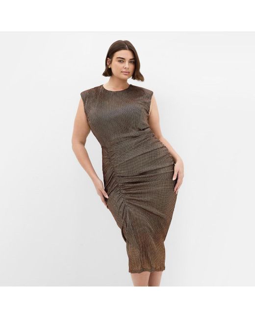 City Chic Metallic Plus Size Starlit Dress