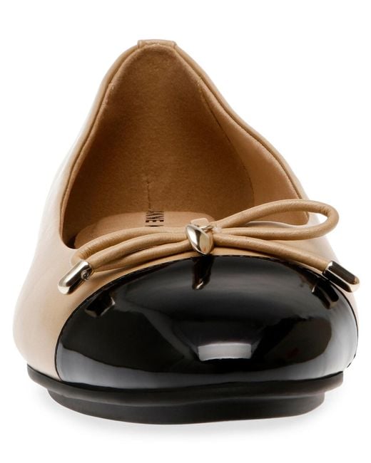 Anne Klein Multicolor Luci Cap Toe Ballet Flats