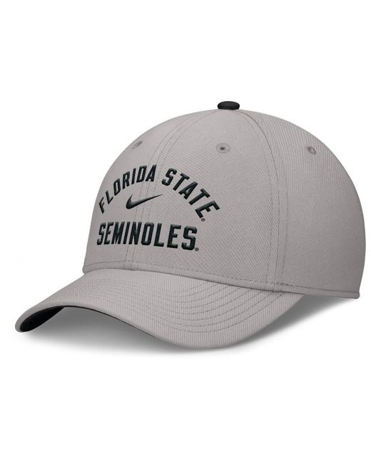 Nike Gray West Virginia Mountaineers Rise Prep Performance Flex Hat for men