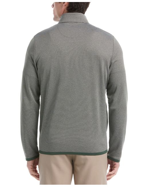 PGA TOUR Gray Horizontal Fleece Full-zip Sweatshirt for men