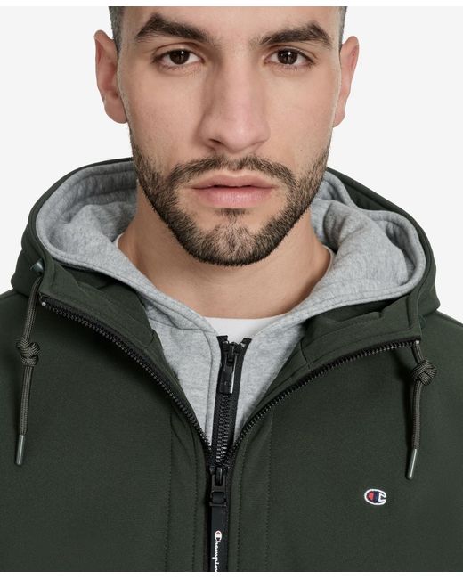 Champion Green Softshell Bomber Jacket for men