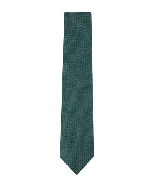 Tommy Hilfiger Green Hazel Herringbone Solid Tie for men