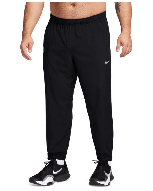 Nike Black Form Dri-fit Standard-fit Tapered-leg Training Pants for men