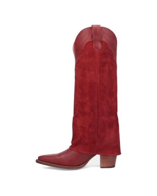 Dingo Red Wild Fire Leather Boot