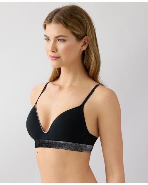 B.tempt'd Black By Wacoal Plunge Neck T-shirt Bra