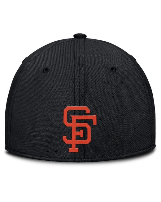 Nike Red Black/orange San Francisco Giants Rise Swoosh Performance Flex Hat for men