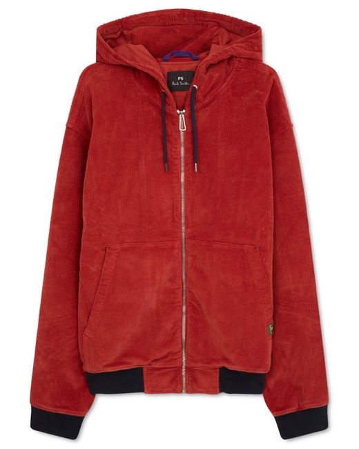 Paul Smith Red Hooded Jacket for men