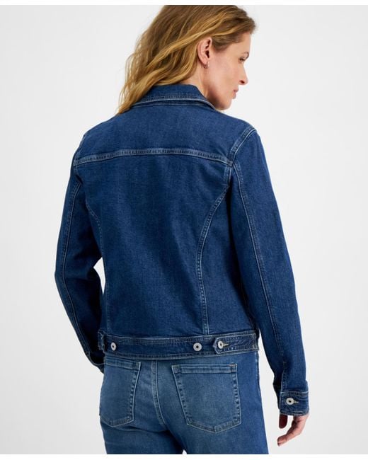 Style & Co. Blue Classic Denim Jacket