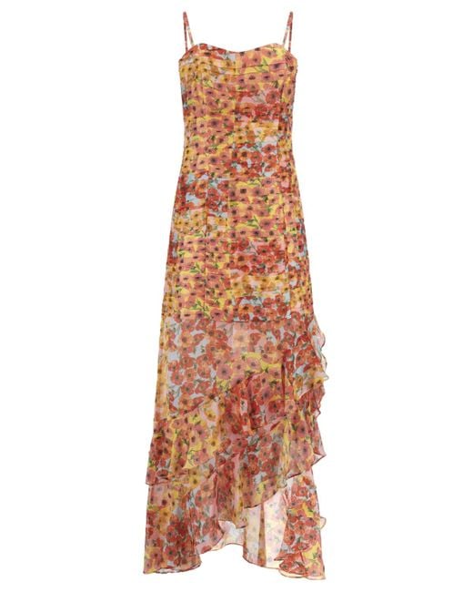 Guess Multicolor Juliana Ruffled Maxi Dress