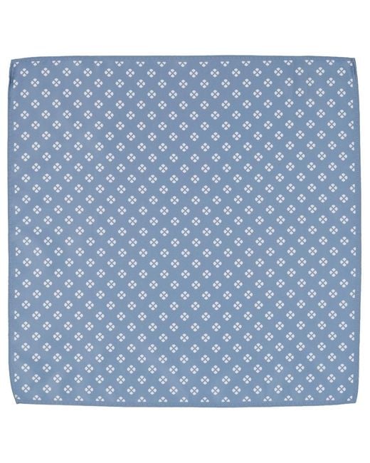Alfani Blue Welton Geometric Pattern Pocket Square for men