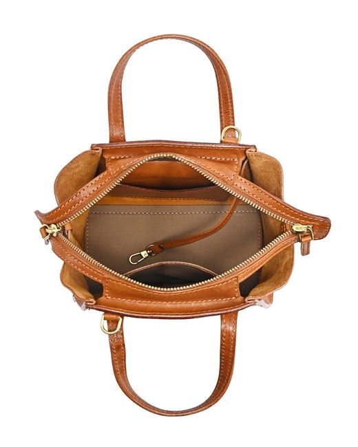 Old Trend Brown Iris Mini Tote Bag