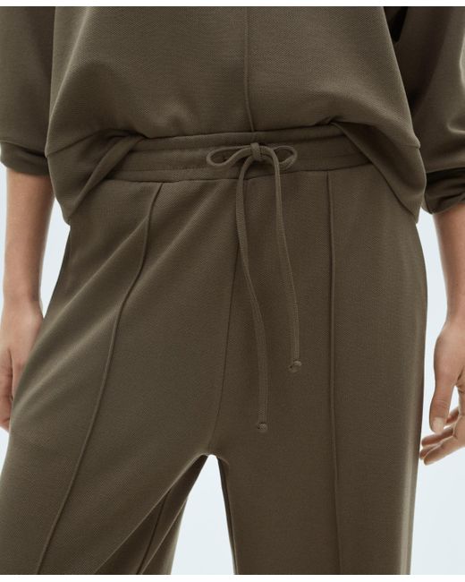 Mango Green Wide Leg jogger Pants
