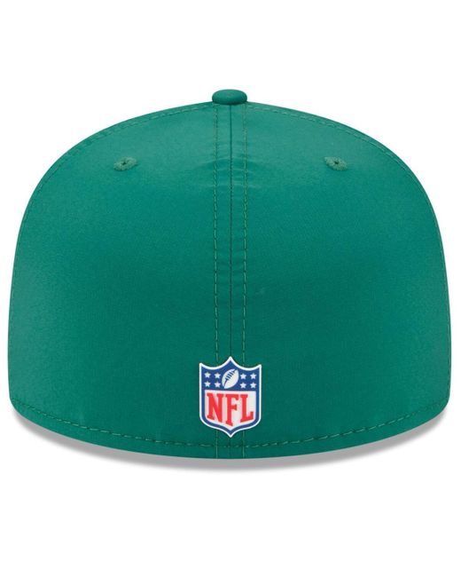 KTZ Green New York Jets 2025 Sideline 59fifty Fitted Hat for men