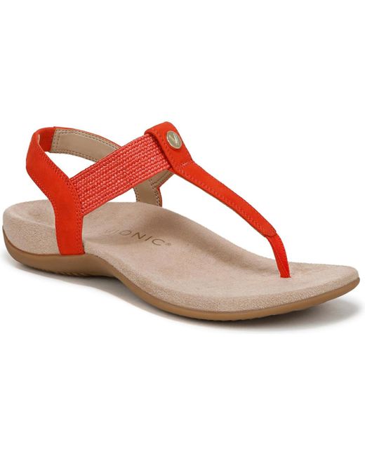 Vionic Red Brea Slingback Sandals