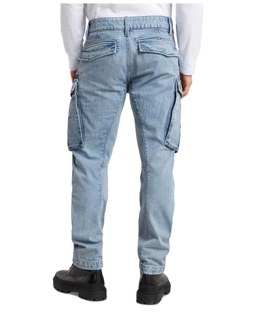 G-Star RAW Blue Regular-fit Cargo Pants for men