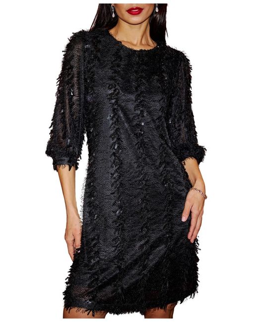 black glitter tunic dress Black Sequin Game Day Tunic Dress – Fleurty Girl