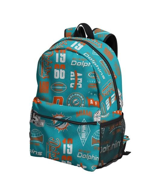 Outerstuff Blue Miami Dolphins Backpack And Lunchbox Set
