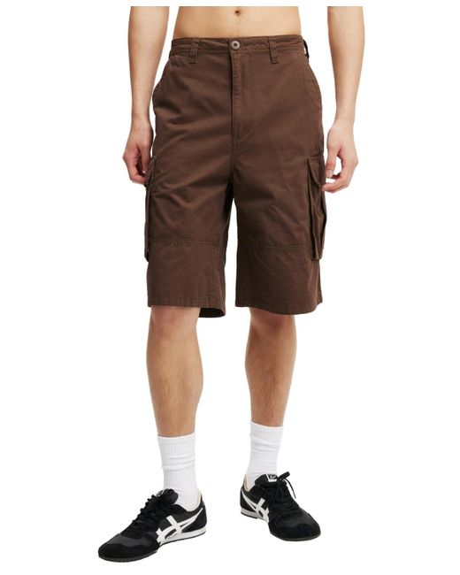 Cotton On White baggy Cargo Shorts for men